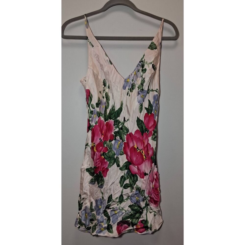 Y2k Victoria secret womens small slip lingerie mini dress night gown pink cream - Picture 3 of 9